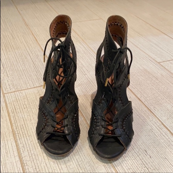 Joie Shoes - Joie black lace up sexy comfy heels
